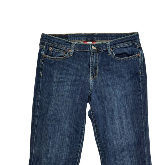 LUCKY BRAND Petunia Sweet N Low Boot Cut Jeans Sz 31 Womens Low Rise Flap Pocket - Picture 3 of 9